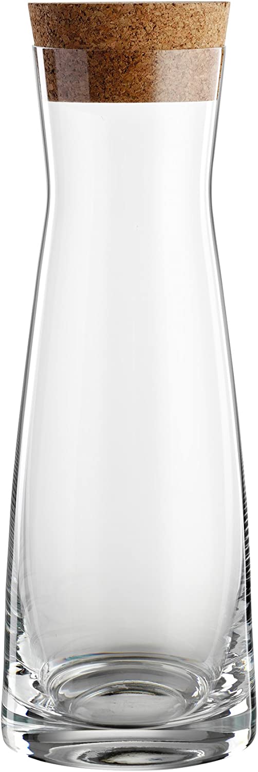 Bohemia Cristal 093 006 148 Carafe \"La Bella\" 1000 ml of crystal glass with cork stopper, clear