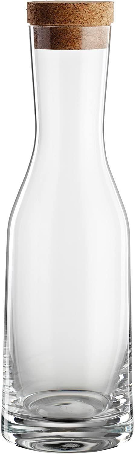 Bohemia Cristal 093 006 151 Carafe \"La Bella\" 1200 ml crystal glass with cork stopper, clear