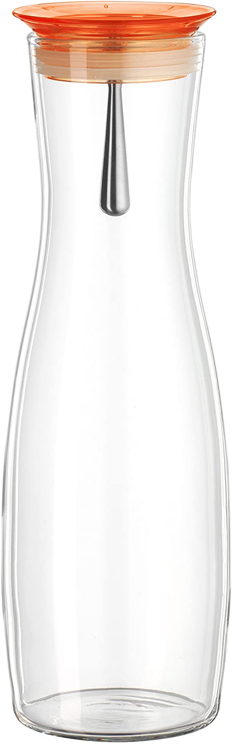 Bohemia Cristal Viva 093 006 Carafe Glass 1250 ml with Practical Spout orange