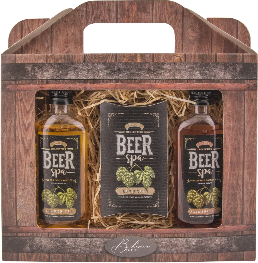 Bohemia Gifts & Cosmetics Beer Spa Gift Set (for the Bathtub) for Men