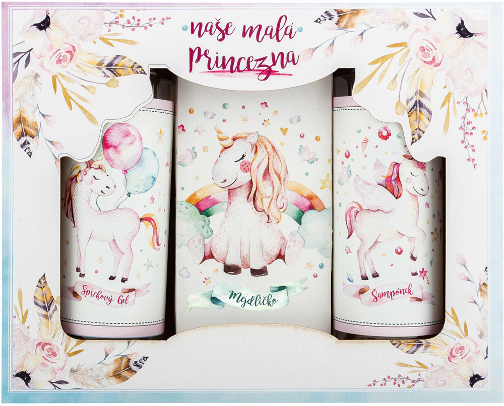 Bohemia Gifts & Cosmetics Unicorn Bathtub Gift Set for Kids