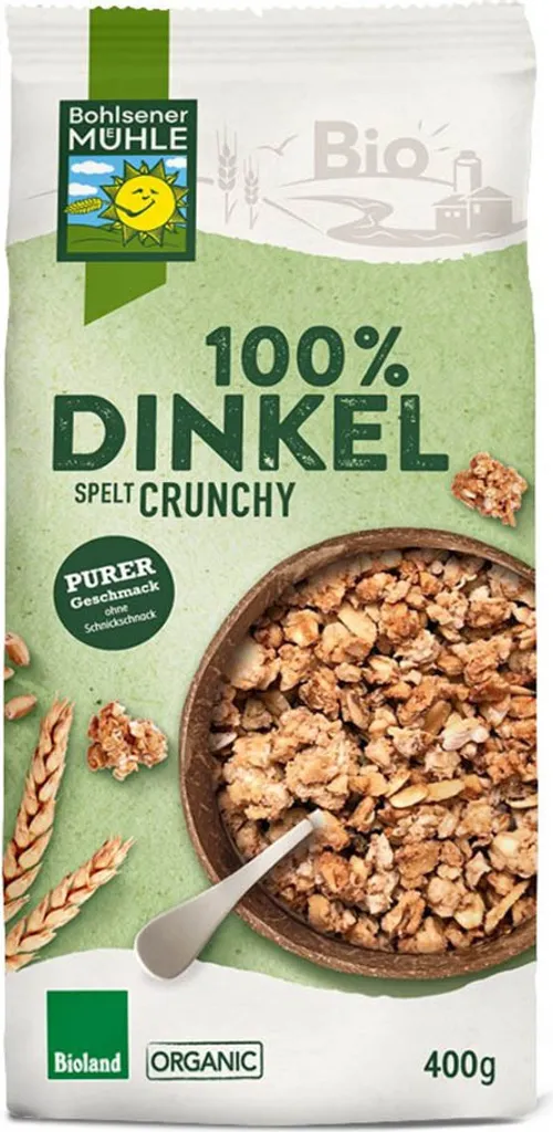 Bohlsener Mühle 100% Dinkel Crunchy -- 400g
