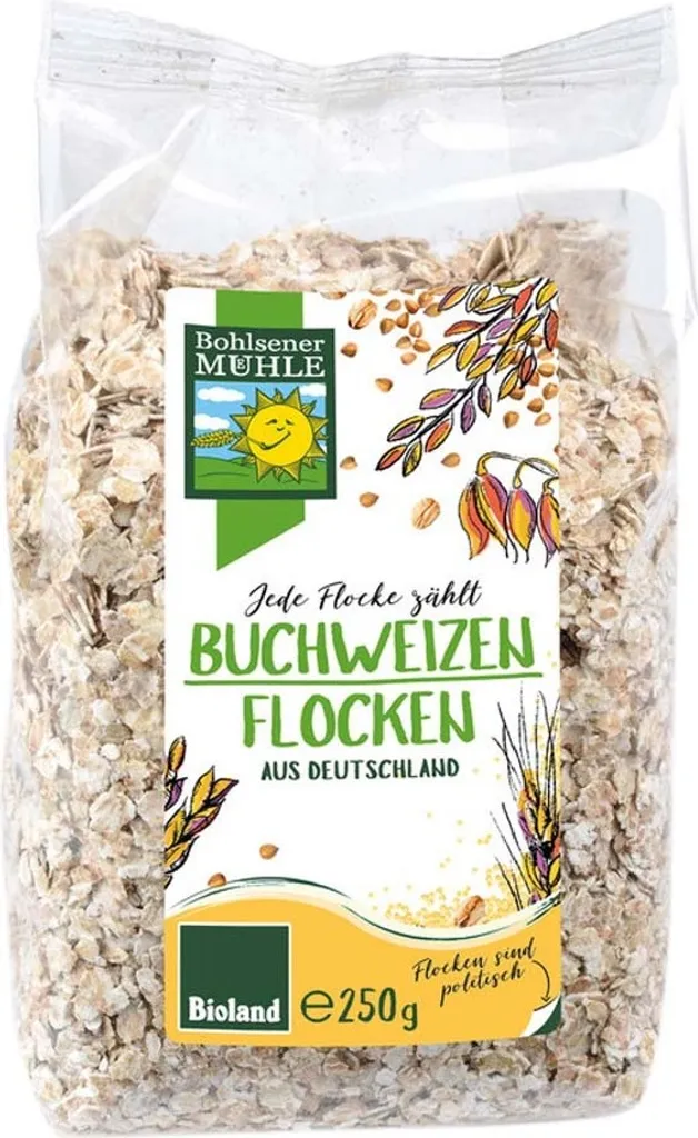 Bohlsener Mühle Buchweizenflocken aus Deutschland -- 250g