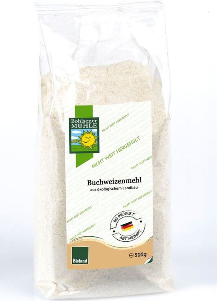Bohlsener Mühle buckwheat flour from Germany -- 500g x 6 - 6-pack VPE