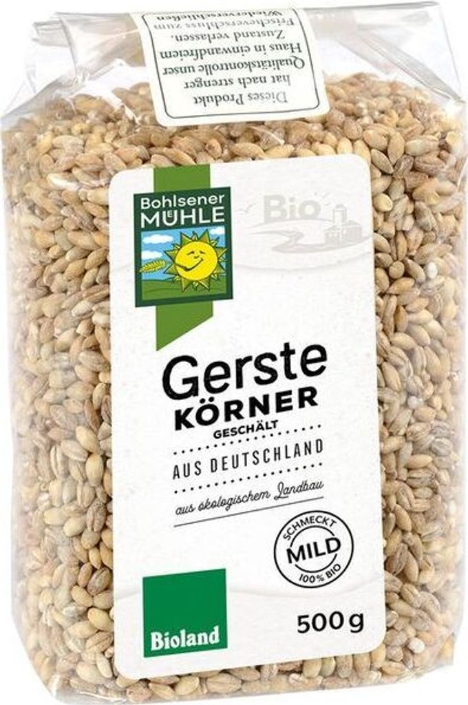 Bohlsener Mühle Gerste geschält -- 500g x 6  - 6er Pack VPE