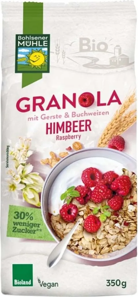 Bohlsener Mühle Granola Himbeer -- 350g