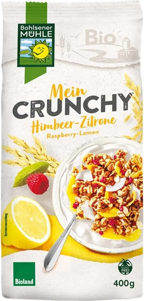 Bohlsener Mühle Mein Crunchy Himbeer-Zitrone -- 400g