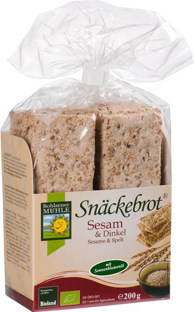 Bohlsener Mühle Snäckebrot Sesame & Spelt -- 200g