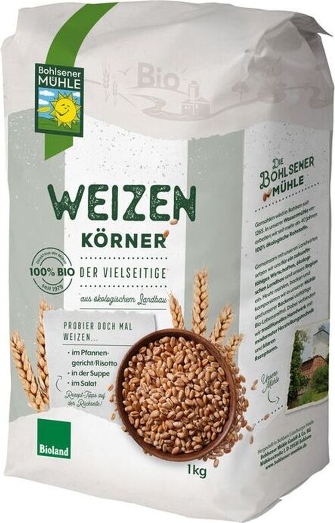 Bohlsener Mühle Wheat -- 1kg x 6 - 6-pack VPE