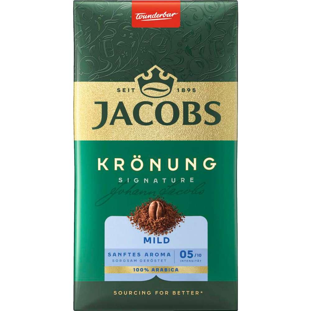 Ground coffee beans, mild