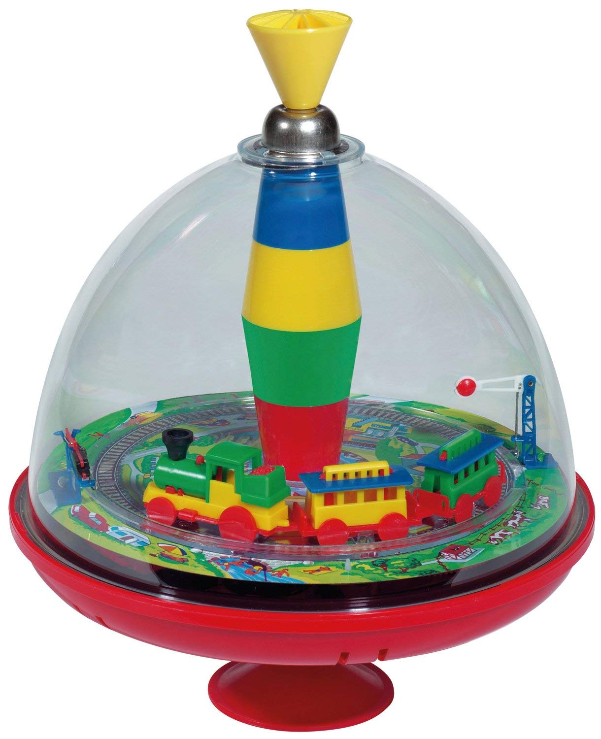 simm spielwaren Bolz Panorama Spinning Top Railways With Sound Chip Noise Panorama Top Trai