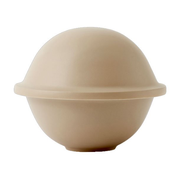 Bonbonniere Chapeau porcelain camel brown (Ø:16cm) from Lyngby Porcelain