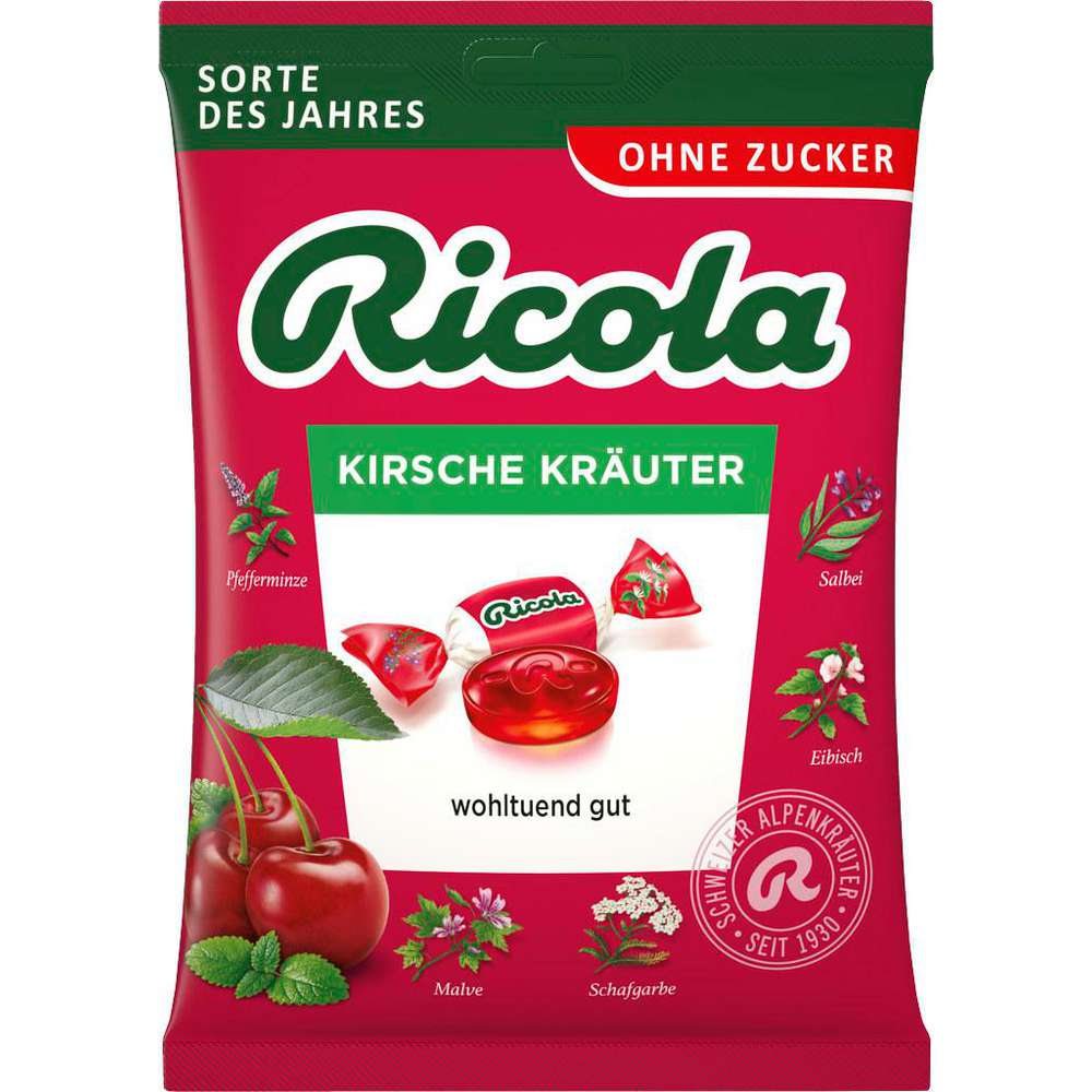 Cherry-herb sweets, sugar-free