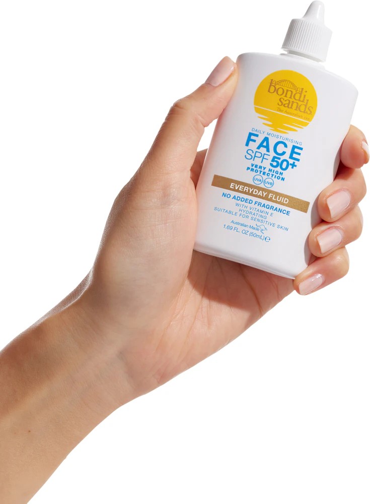 Bondi Sands SPF 50+ Everyday Face Fluid light tinted fluid for the face