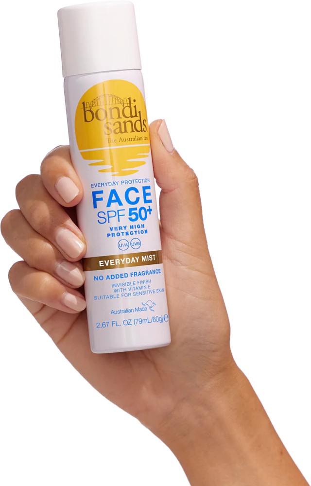Bondi Sands SPF 50+ Everyday Face Mist protective spray for the face