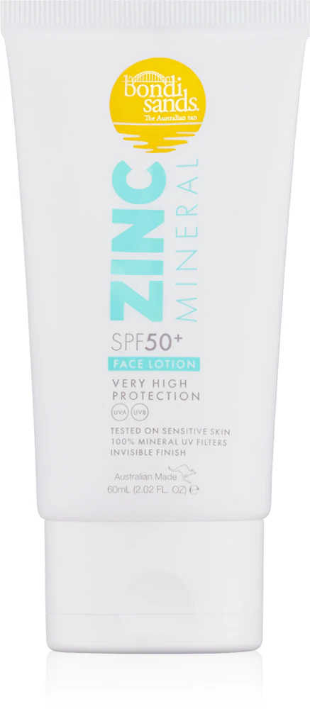 Bondi Sands SPF 50+ Zinc Mineral Face Lotion Mineral tanning lotion for the face