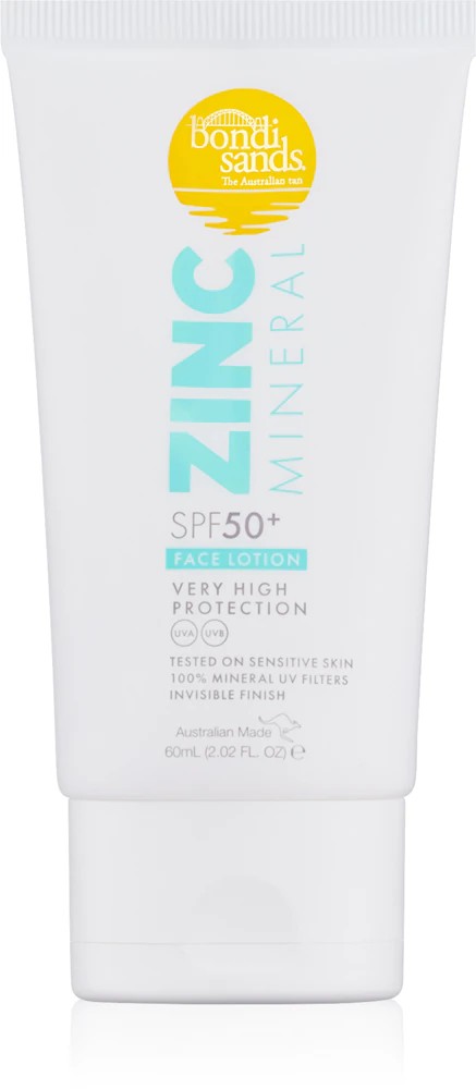 Bondi Sands SPF 50+ Zinc Mineral Face Lotion Mineral tanning lotion for the face