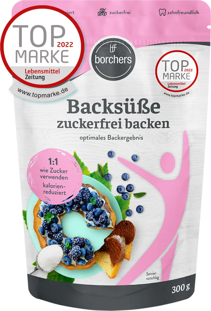 BORCHERS Backsüße - Zuckerfrei Backen 300g