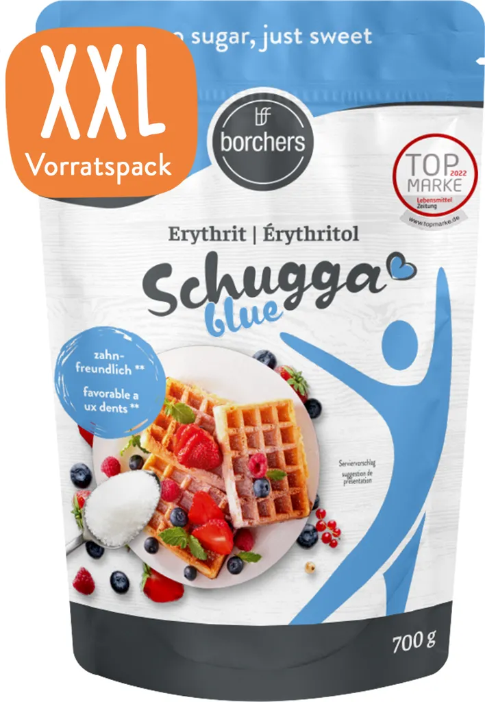 BORCHERS Schugga blue. Kristalline Steusüße, Erythrit 700g