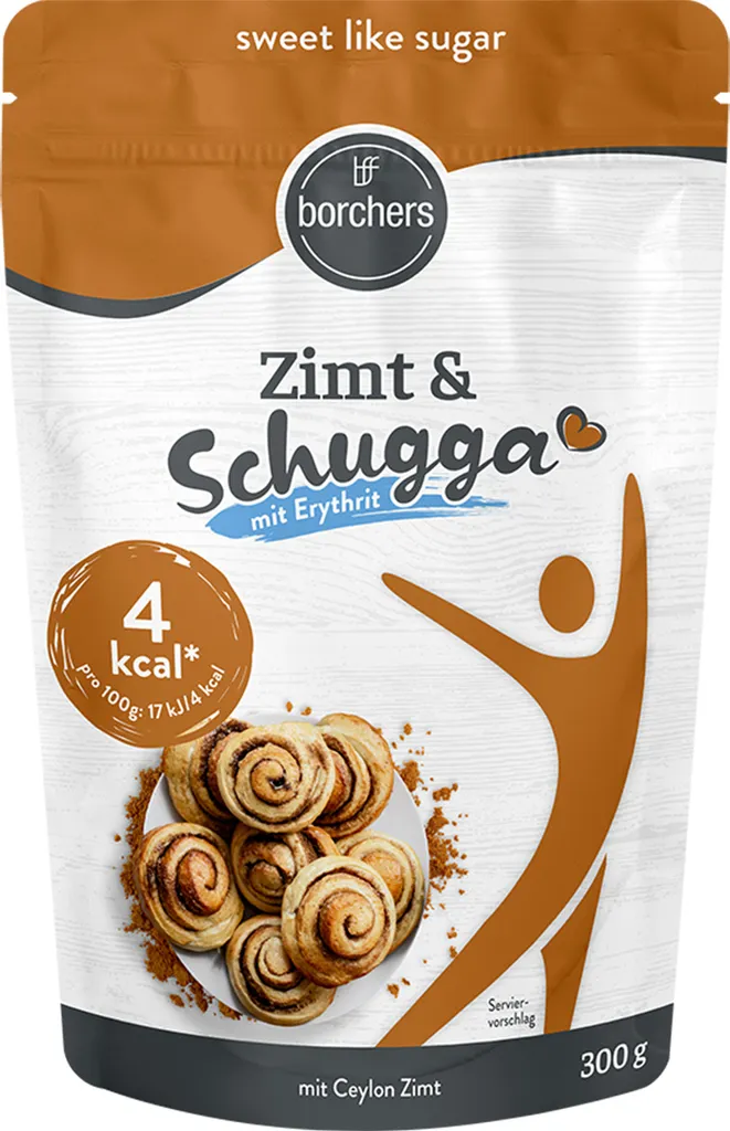 borchers Schugga & Zimt mit Erythrit und Ceylon Zimt 300g