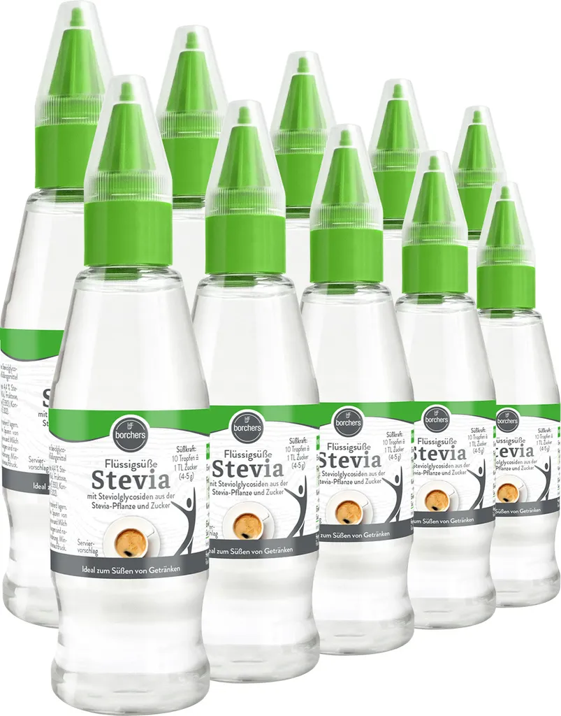BORCHERS Stevia Flüssigsüße (10x125ml)