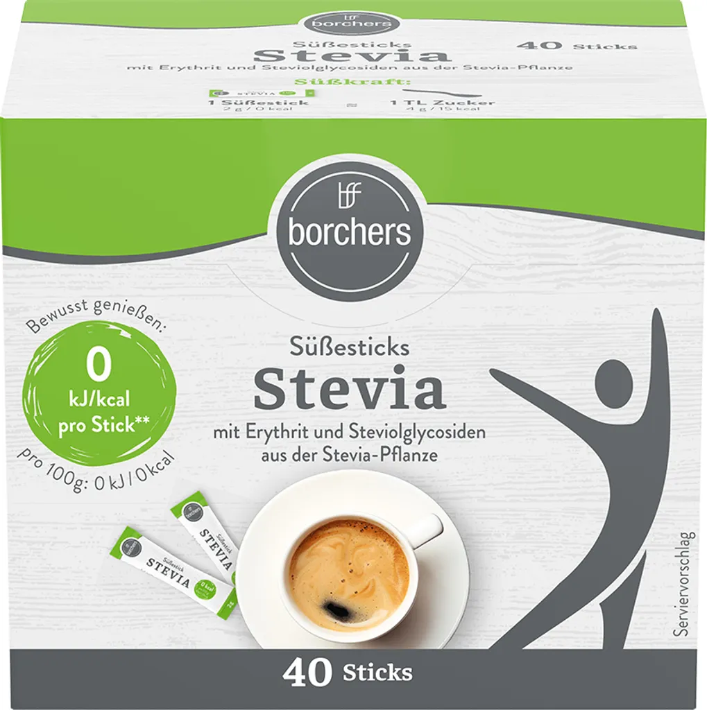 borchers Stevia Süßesticks 80g