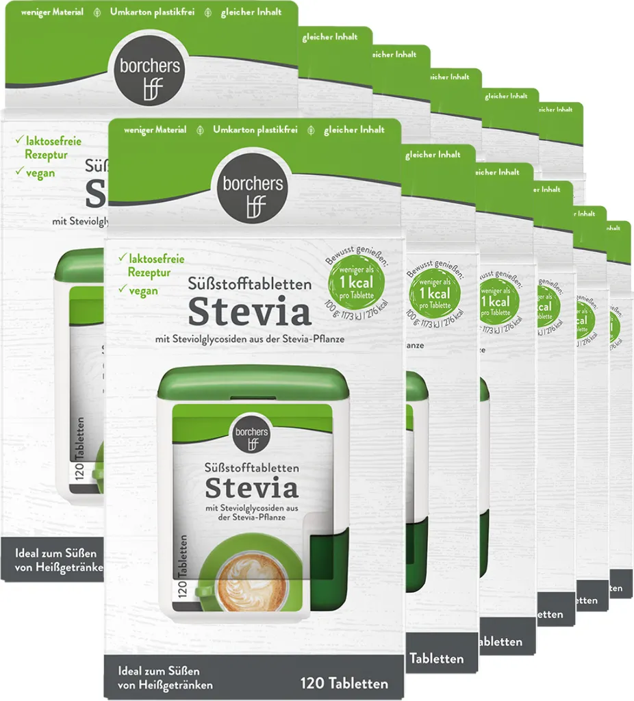 BORCHERS Stevia Süßstofftabletten (12x120 Stk.)