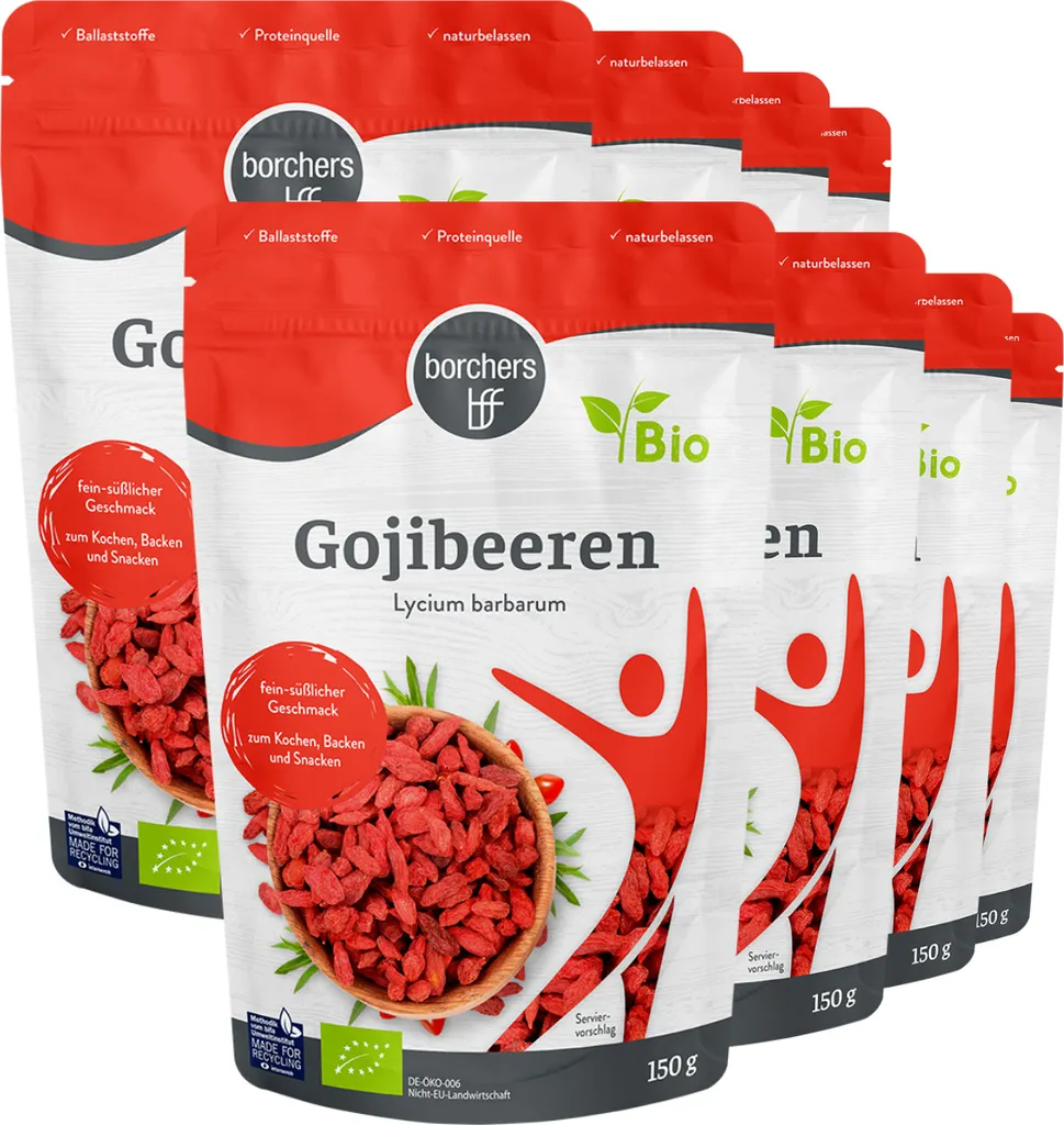 BORCHERS Goji Berries (8x150g)