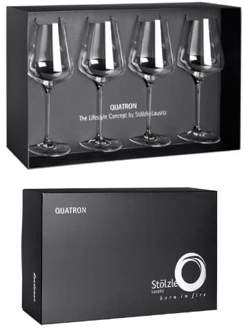 Bordeaux Mouth Blown Series Q1 Set of 4 in Gift Box