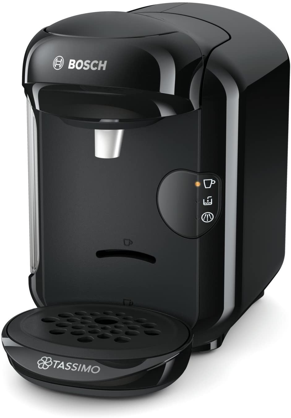 Bosch TAS1402 Tassimo Vivy 2 capsule machine (1300 watts, over 40 drinks, fully automatic, easy preparation, space-saving, 0.7 L container) black