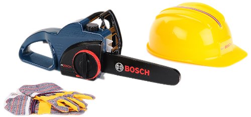 Bosch Toy Professional Line Chain Saw With Work Gloves