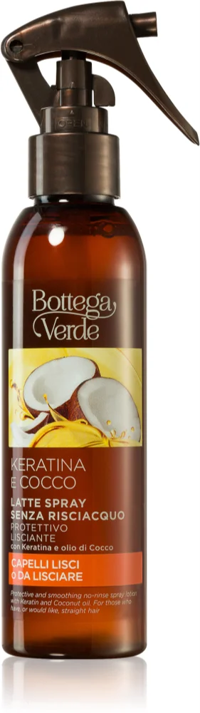 Bottega Verde Keratin & Coconut protective lotion in a spray for the hair