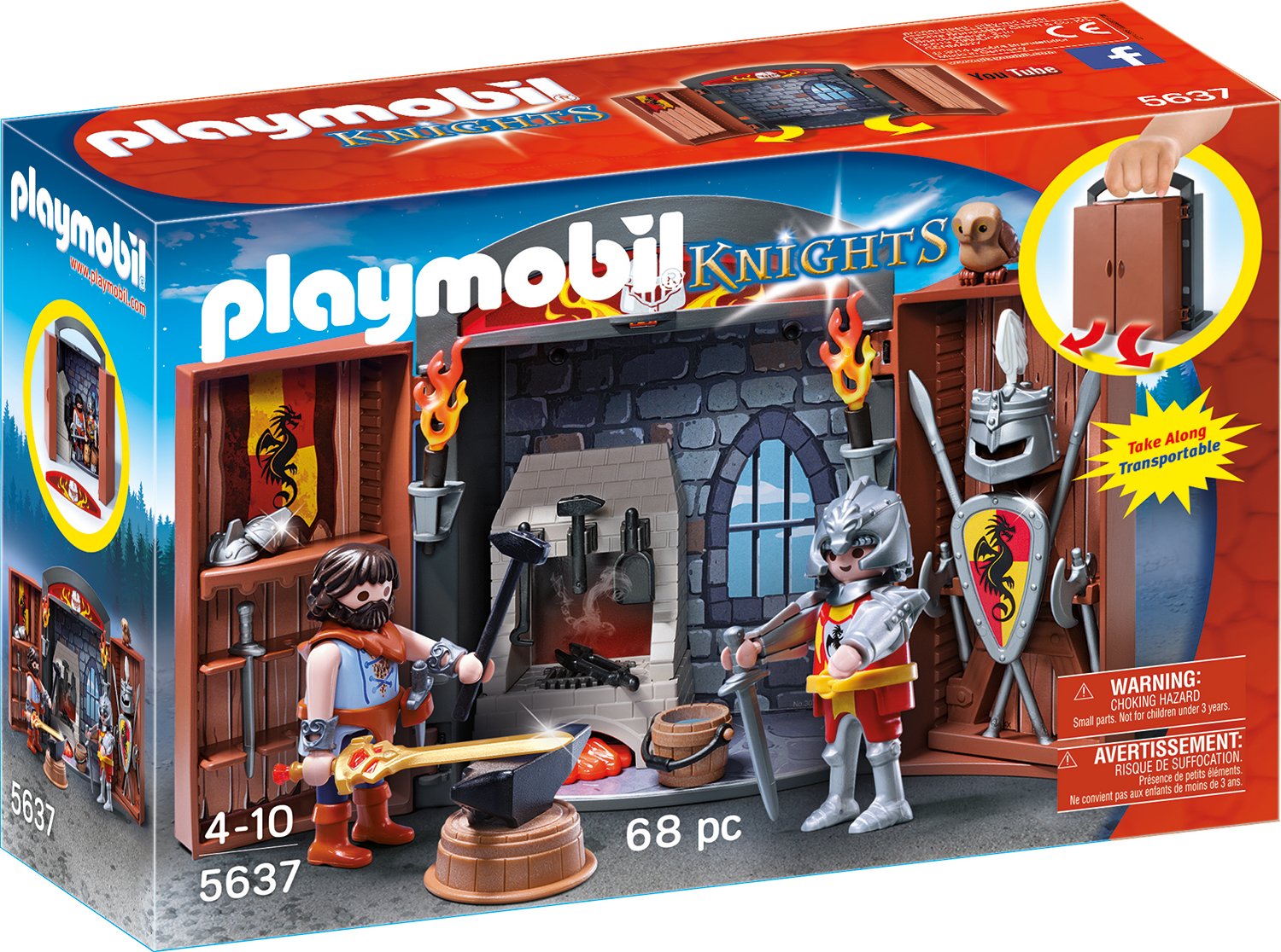 Playmobil Box Knight Play Folding Forged