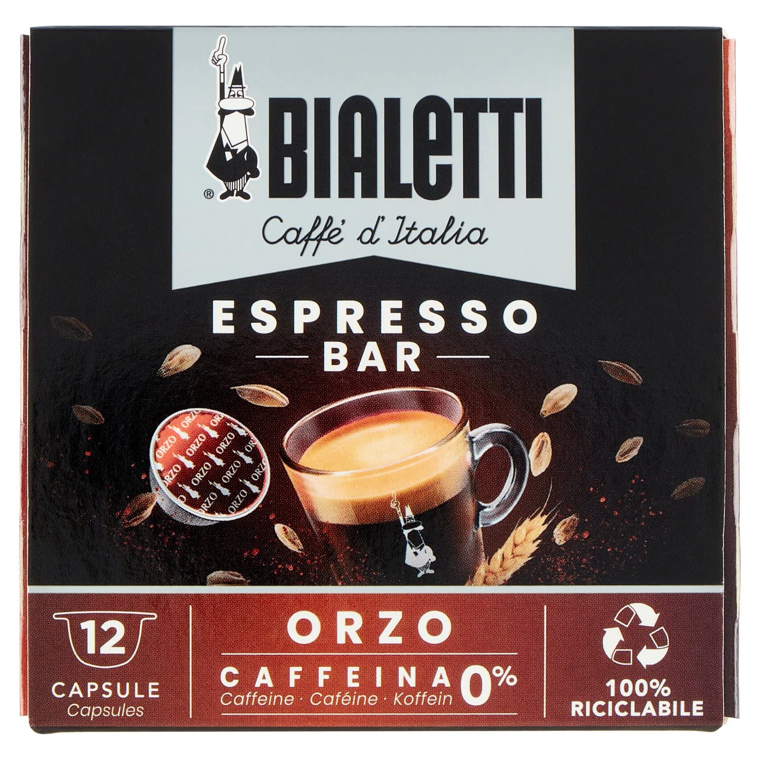 Bialetti Box of 12 Orzo Capsules