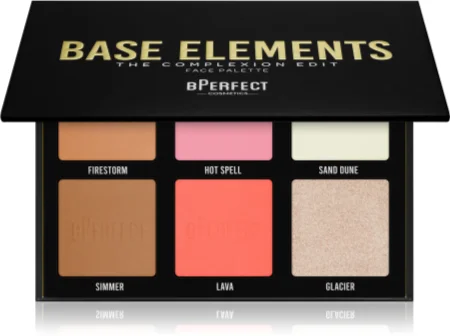 BPerfect Base Elements The Complexion Edit eyeshadow & contour palette for the face