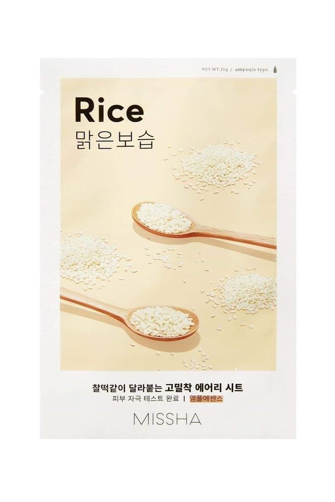 Missha Pure Source Cell Sheet Mask Rice Face Mask Korean Cosmetics