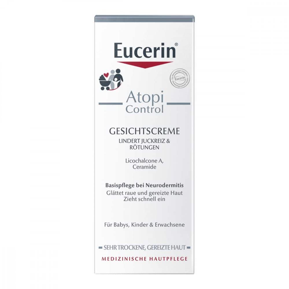 eucerin Eucerin, AtopiControl Face Cream 50ml, ‎transparent