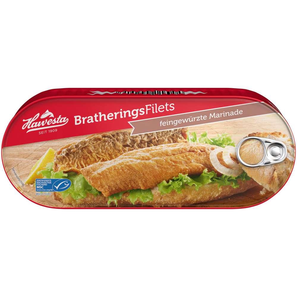 Fried herring fillets