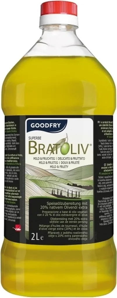 BRATOLIV 2L, Speiseölzubereitung mit 20% nativem Olivenöl extra