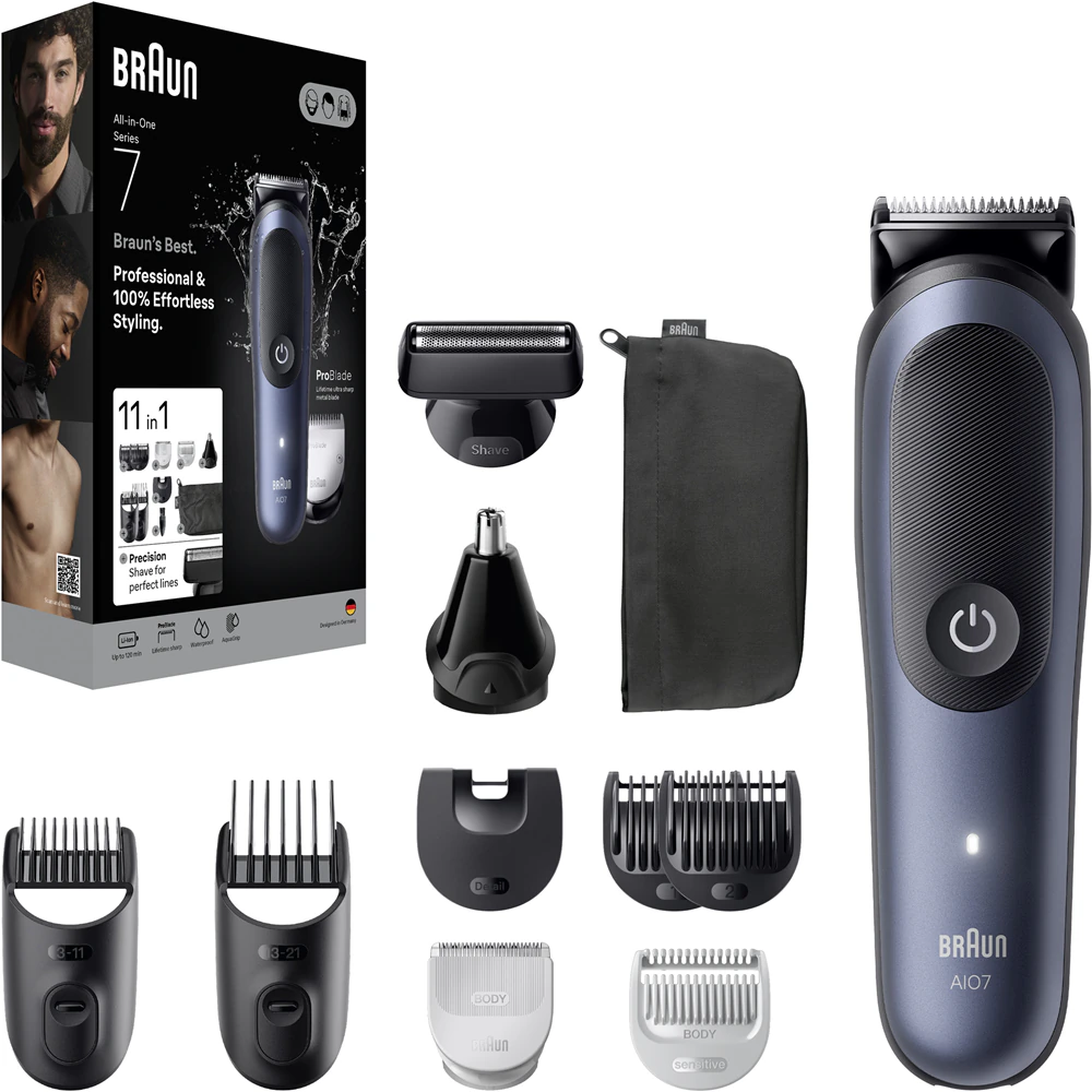 Braun All-In-One Series 7 AIO7540 Bart-, Haar- und Körperpflege-Set 11 in 1