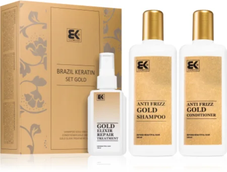 Brazil Keratin Set Gold Gift Set (for unyielding and damaged hair)