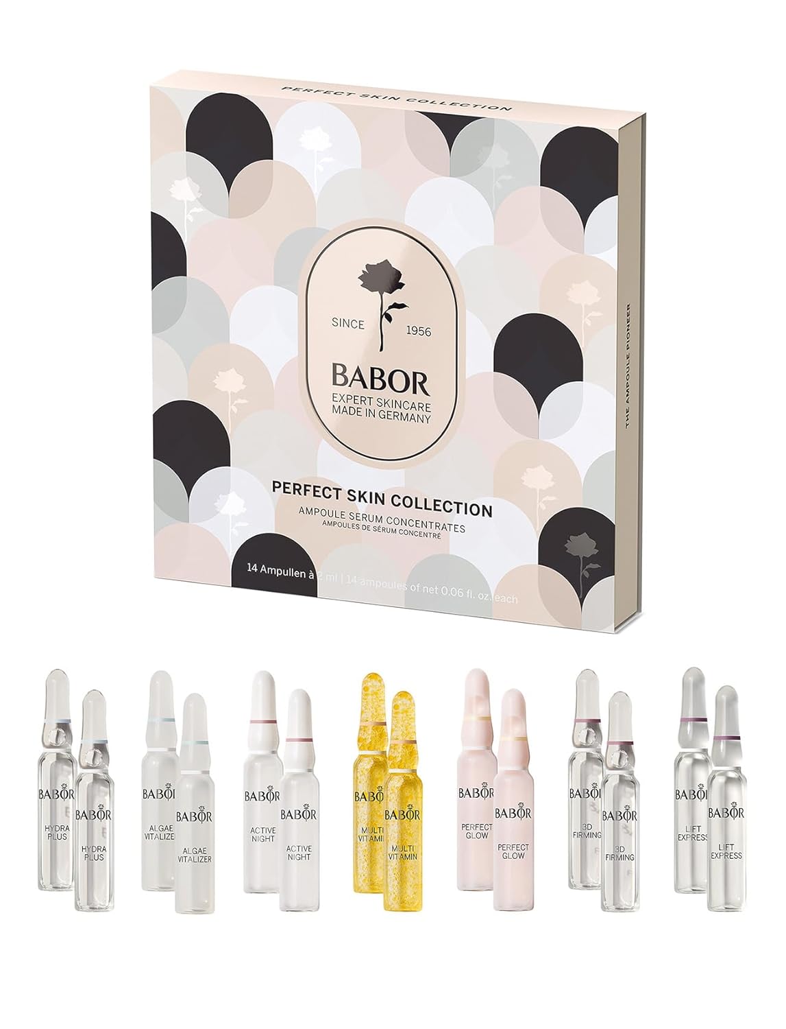 Babor Ampoules Gift Set, 14 Day Intensive Ampoule Treatment, Moisture, Regeneration and Anti-Aging for a Radiant Complexion, Beauty Set, Perfect Skin Collection, 14 x 2 ml