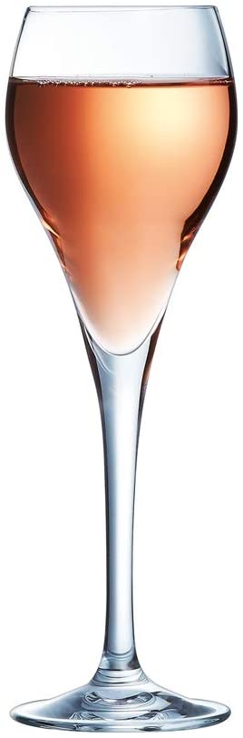 Arcoroc Brio Champagne Flutes 3.3oz / 95ml - Set of 6 | Champagne Flutes, Tempered Champagne Glasses, Port Glasses