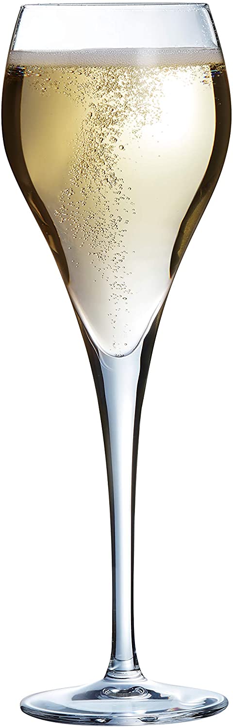 Arcoroc Brio Champagne Flutes 5.6oz / 160ml - Pack of 6 | Champagne Glasses, Tempered Champagne Glasses, Port Glasses