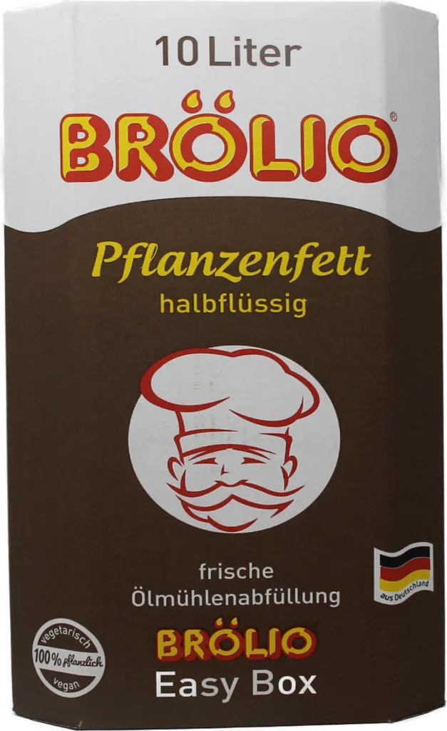 Brölio Pflanzenfett halbflüssig frische Ölmühlenabfüllung 10000ml