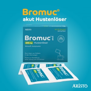 Aristo Pharma Bromuc acute 200 mg cough solder plv.z.h.e.l.Z.einn.