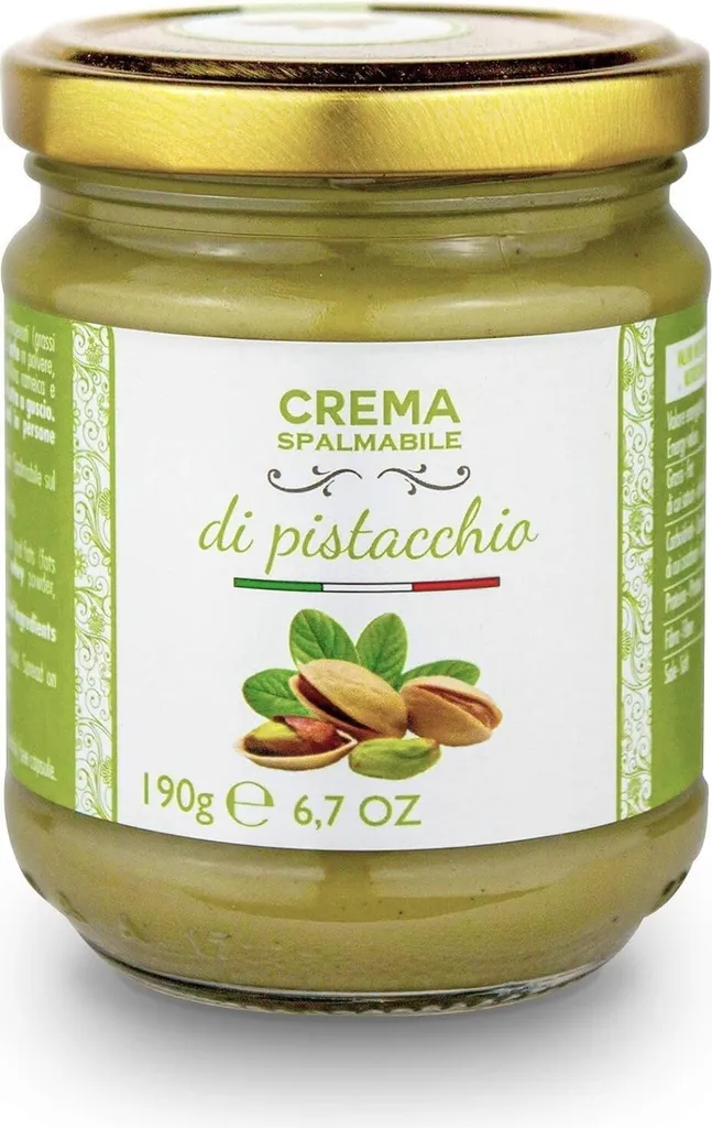 Brontedolci Pistaziencreme – 40% Pistazien aus Sizilien (190g) Crema di Pistacchio