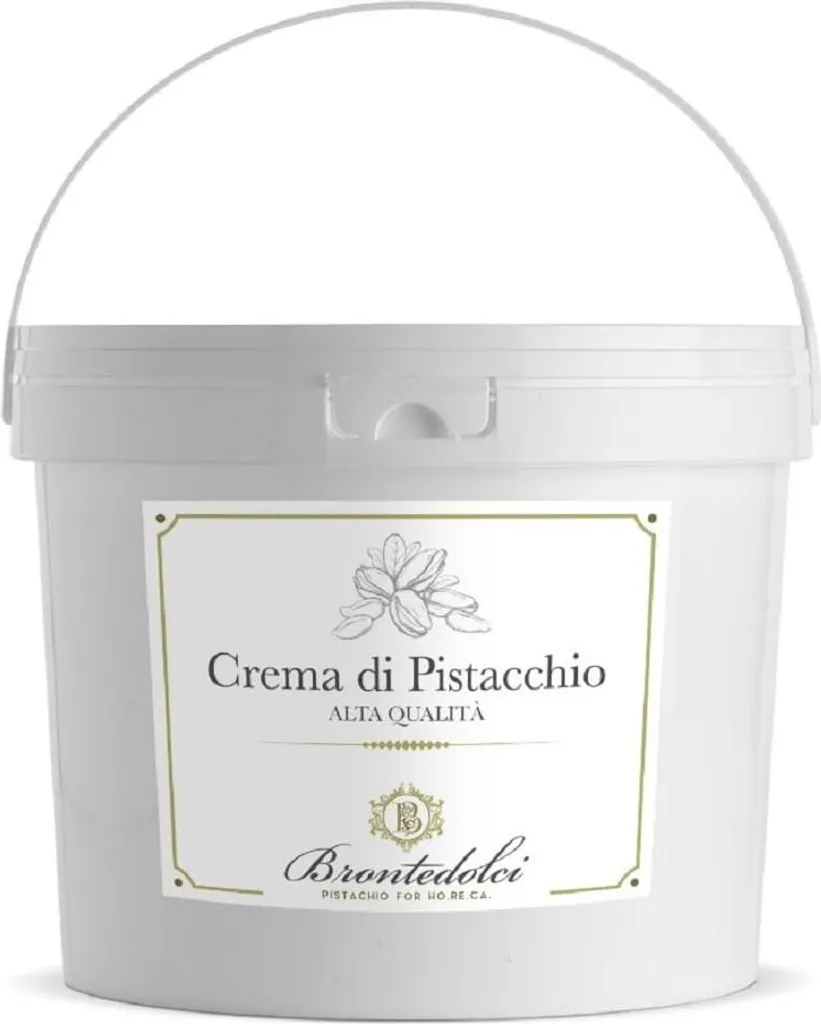 Brontedolci Pistaziencreme – 40% Pistazien aus Sizilien (1kg) Crema di Pistacchio