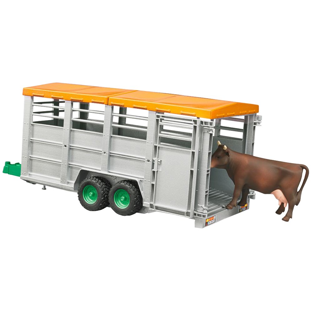 Bruder Livestock Trailer With Cow