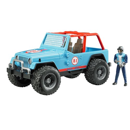 Bruder Jeep Cross Country Racing Racer Blue